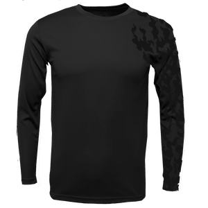 Black light reflective dri-fit long sleeve curse mark shirt