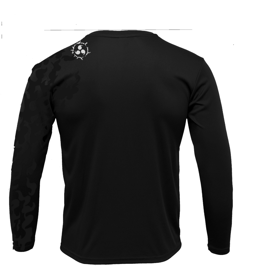 Black light reflective dri-fit long sleeve curse mark shirt